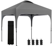 Outsunny Carpa de jardín Pop-up plegable 2,5x2,5 m altura ajustable tela Oxford anti UV50+ estructura de acero bolsa de transporte   Aosom España