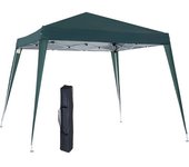 Outsunny Carpa Plegable 3x3m Cenador de Jardín Diseño Pop Up de Acero y Cubierta de Tela Oxford Verde   Aosom España