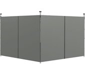 Outsunny Paneles laterales de Repuesto para Cenador paneles laterales para cenador de 3x3 o 3x6 m 2 piezas Gris oscuro   Aosom España