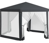 Outsunny Carpa de Jardín Hexagonal con Doble Entrada, en Metal y Poliéster, 3,94x3,94x2,5 m, Gris   Aosom España