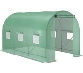 Outsunny Invernadero de Túnel 350 x 200 x 200 cm para Cultivo de Plantas Tunel Invernadero Huerto Color Verde Acero Polietileno PE   Aosom España