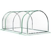 Outsunny Invernadero Caseta Túnel para Jardín Terraza Cultivo de Plantas y Semillas con Marco de Acero y Cubierta PVC Transparente   Aosom España