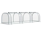 Outsunny® Invernadero Caseta 350x100x80cm para Jardín Terraza Cultivo de Plantas Semilla   Aosom España