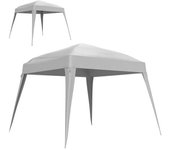Outsunny Toldo de Pérgola de Recambio para Carpa Plegable de 3x3 m con Protección Solar UPF 50+ y Cierres de Velcro Blanco