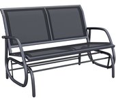 Outsunny Banco Balancín tipo Silla Oscilante de Jardín o Patio con 2 Plazas 120x70x88 cm Acero y Tela Textilene   Aosom España