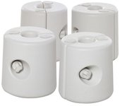 Outsunny Pack de 4 Pesos para Carpas Plegables Soportes Rellenables con 9 kg de Agua Ø22/24x25 cm Blanco   Aosom España