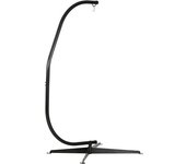 Outsunny Soporte de silla colgante, base enx, gancho de resorte, carga 120 kg, 114x80x208 cm Negro   Aosom España