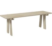 Outsunny Banco de Madera de 2 Plazas Carga 220 kg Banco de Exterior para Jardín Patio Terraza 130x38x45 cm Natural   Aosom España