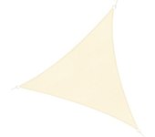 Outsunny Toldo Vela 5x5x5m Triangulo Color Crema Sombrilla Parasol Terraza Jardin Camping   Aosom España