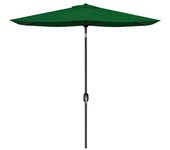 Outsunny Sombrilla Jardín 300x200x248 cm 6 Varillas Apertura Manual Anti-UV Ángulo Ajustable Terraza Exterior Verde   Aosom España