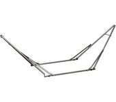 Outsunny Soporte para Hamacas 2 en 1, resistente a la intemperie, plegable, 290x92x88 cm, Negro   Aosom España