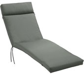 Outsunny Cojín para Tumbonas Almohadilla de Asiento para Tumbonas Cojín para Silla de Jardín Funda de Poliéster 196x55x8 cm   Aosom España