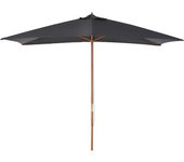 Outsunny Parasol recto rectangular Sombrilla de jardín de gran tamaño dimensiones 3L x 2l x 2,5H m gris oscuro