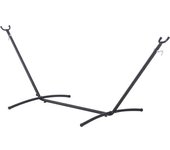 Outsunny Soporte Ajustable para Hamaca Universal Estructura de Hierro Carga Hasta 150kg Pie para Hamaca 280x120x110cm Negro   Aosom España