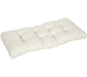 Outsunny Cojín para Banco Cojín para Balancín de 2 Plazas con 8 Puntadas para Interior y Exterior 110x48x8 cm Crema   Aosom España