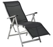 Outsunny Tumbonas Jardín Plegables Silla Reclinable Jardín Plegable 10 Posiciones Transpirable Carga Máx. 150 kg 78x58x110 cm Negro   Aosom España
