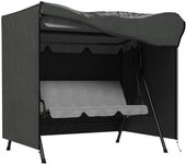 Outsunny Funda para Balancín de Jardín con Cremallera Cubierta para Muebles de Exterior 177x114x152 cm Gris Oscuro