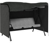 Outsunny Funda para Balancín de Jardín con Cremallera Cubierta para Muebles de Exterior 205x124x164 cm Gris Oscuro