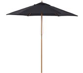 Outsunny Sombrilla Parasol de Patio Altura 2,3m Terraza Jardin Diametro 2,5m Color Rojo Vino   Aosom España