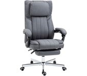 Vinsetto Silla de Masaje Silla Ergonomica de Oficina Reclinable Giratoria con 6 Puntos Vibratorio Control Remoto Gris   Aosom España