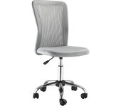 Vinsetto Silla de Escritorio Giratoria sin Brazos de Malla con Altura Ajustable Carga 100 kg 43x58x90-100 cm Gris   Aosom España