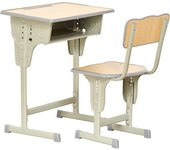 Homcom Juego de Escritorio y Silla para Niños de +6 Años Altura Ajustable con Cajón y Gancho Natural