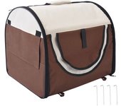PawHut Transportin con Bolsa Transporte Perro Gato S (46 x 36 x 41) Mascotas Plegable de Viaje   Aosom España