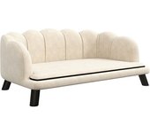 PawHut Sofá cama perro y gato diseño contemporáneo concha dimensiones 98L x 60W x 35H cm cojín mullido terciopelo verde