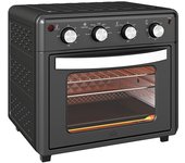 Homcom Horno Eléctrico de Sobremesa de 30L 1600W Freidora de Aire con 7 Modos de Calor y Temporizador 43x39x39 cm Negro   Aosom España