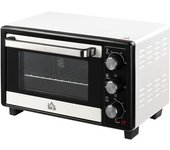 Homcom Horno Sobremesa Eléctrico 16L 1400W con 3 Modos de Calor Temperatura hasta 230 ℃ Temporizador 60 Minutos Bandeja y Rejilla   Aosom España