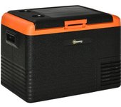 Outsunny Nevera Portátil Eléctrica 40L Refrigerador de Coche 12V/24V hasta -20℃ con Pantalla LED Táctil 58,7x36,5x43,8cm Negro