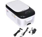 Homcom Nevera Compresor Portátil 15L Refrigerador de Coche -20℃-20℃ 12 / 24V DC y 100-240V CA 56,8x33x26,2 cm Blanco   Aosom España