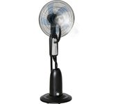 Homcom Ventilador de Pie con Nebulizador de Agua Oscilante y Silencioso con 3 Velocidad 5 Aspas 90W Tanque de 2,8L 44,5x120cm Negro   Aosom España