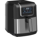 Homcom Freidora sin Aceite 6,5L 1700W Freidora de Aire 8 Programas Pantalla LED Táctil Temperatura Ajustable 36,5x29x33,8 cm Negro   Aosom España