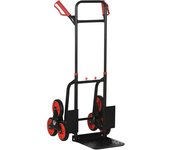 DURHAND Carretilla Plegable para Escalera con Ruedas Carga 120kg Carretilla de Mano Portátil para Entrega Almacenes Mercado Mudarse   Aosom España