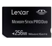 Lexar Tarjeta Memory Stick Pro Duo 256mb