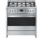 Smeg A19 Cocina de Gas 6 Zonas + Horno Multifunción Inox