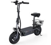 Patinete eléctrico iScooter 45km/h 60km de autonomía 1000W con asiento y luces LED