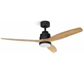 Ufesa Nepal Ventilador de Techo con Luz y Mando a Distancia 132cm 40W Negro/Madera