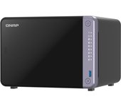 NAS Torre QNAP 6 bahías 4GB DDR4 2x10GbE Alpine AL-524 PCIe USB 3.2 TS-632X-4G