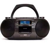 Aiwa Boombox BBTC-660DABBK Reproductor de CD Bluetooth/USB/MP3/Casetes Gris