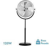 Ventilador de pie trascias 120w negro regx55x55 cm 3 velocidades orientable