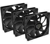 NATEC Oxal 120 Carcasa del ordenador Ventilador 12 cm Negro 3 pieza(s)