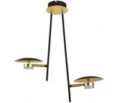 Colgante ciudad del cabo 2l 12w 4000k negro/oro 52x49x15 cm 1080 lm dirigible y orientable
