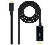 ADAPTADOR NANO CABLE USB-C MACHO / HDMI MACHO 3M