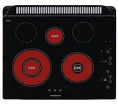 Placa Vitrocerámica - Vitrokitchen 101TGB, 4 Zonas, 60 cm, Negro, Sin Marco