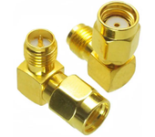 Adaptador macho RP-SMA a hembra RP-SMA conector de ángulo recto para dron FPV RC