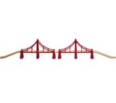 33683 Puente colgante doble, Ferrocarril