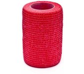 SP Fútbol - Tape Sujeta-Espinilleras (7,5 cm x 4,6 m), Unisex, Rojo