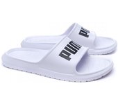 Puma - Chanclas Divecat V2 Lite, Unisex, White-Black, 8 UK